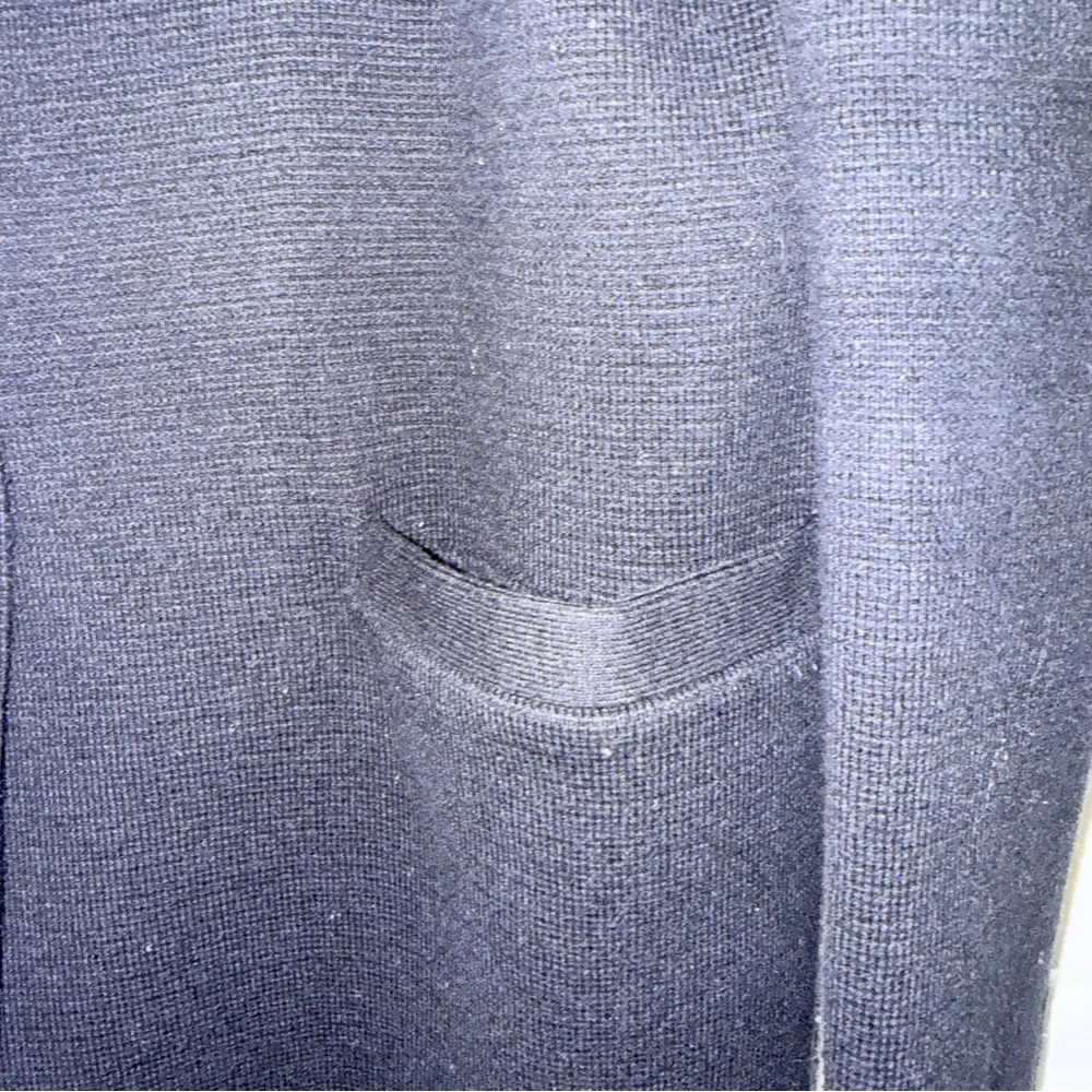 J. Crew Women's 100% Cotton Black Sweater Blazer Size M - Picture 4 of 7